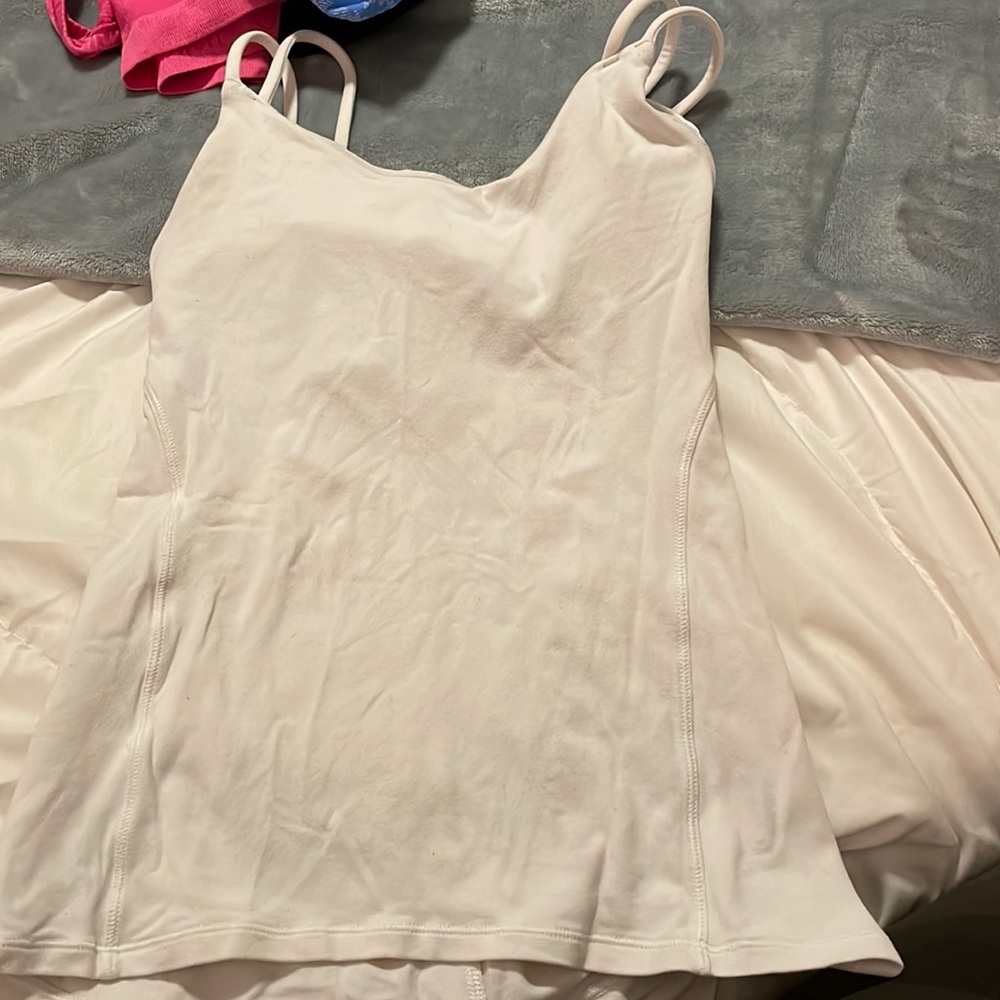 White Lululemon tank top size four